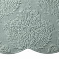 thumbnail image 3 of Better Homes & Gardens Paisley Medallion Cotton Quilt, King, Green, Scalloped Bedding, 3 of 5
