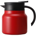 thumbnail image 2 of Yazoeia Thermal Carafe Stainless Steel Double Walled Vacuum Insulated Coffee Pot with Press Button For Coffee Milk Tea CJC912-129609, 2 of 9
