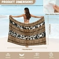 thumbnail image 6 of FKELYI American Tribal Cow Print Sarong Wrap for Women Beach Cover Up Soft Long Swimwear Cover-Up for Bathing Suit Breathable Bikini Coverup for Lady Summer Vacation, 6 of 6