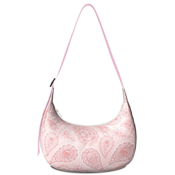 Lightweight Nylon Adjustable Strap Crossbody Bag Vintage Paisley Bohemian Floral Pattern Small Purse for Women Office Daily Use Travel Outdoor