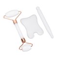 thumbnail image 1 of Jadestone Face Roller, Physical Dual Head Gua Sha Scraping Roller Trigger Point Improve Circulation Reduce Spot  for Back Green,White, 1 of 7