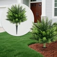thumbnail image 5 of 2Pc Artificial Topiary Plants With Ground Stakes, 20Inch Faux Evergreen Shrubs For Outdoor Garden Decor, Indoor Home Porch Patio Yard Landscaping, 5 of 9