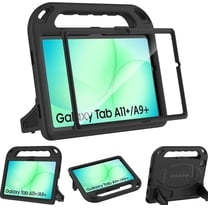 SUPNICE Kids Case for Samsung Galaxy Tab A11  Plus 11” 2026/A9  Plus 11 Inch 2023 - Shockproof Lightweight Stand Handle with Screen Protector - Black