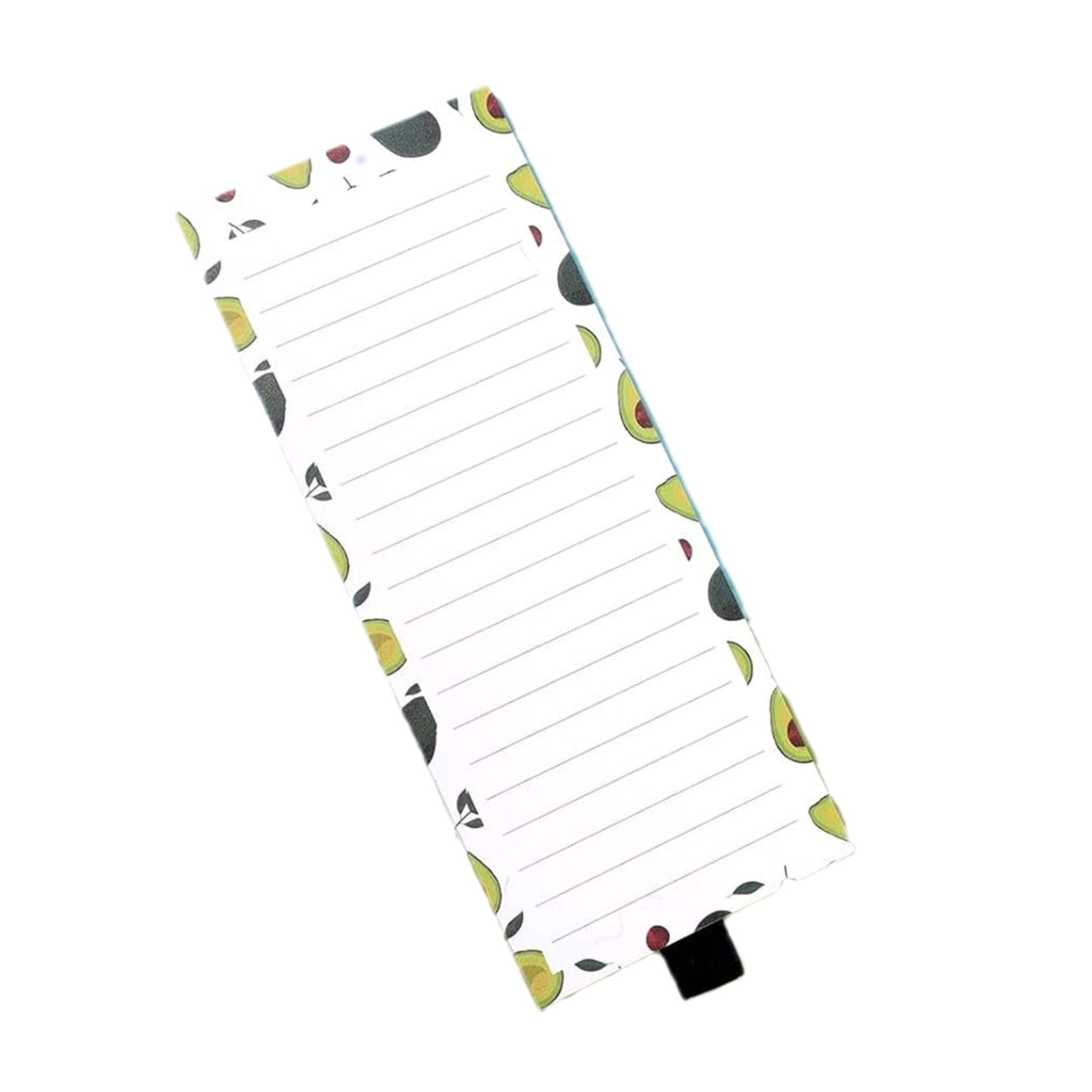 Magnet Notepads, 3x8Inch Fridge Magnet Shopping List Note Pad with Elastic Pen Holder, Fridge Grocery List Notepads
