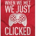 thumbnail image 2 of Just Clicked Funny Video Gamer Nerd Crewneck T Shirts Boy Girl Teen Brisco Brands XS, 2 of 6