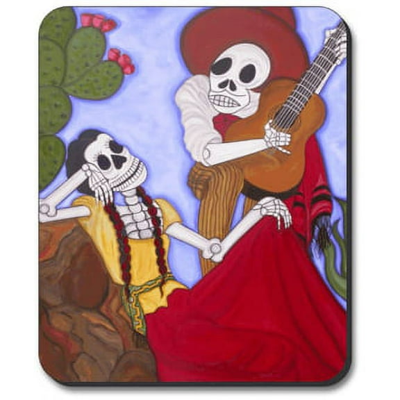 Art Plates Mouse Pad - Serenata de los Muertos Day of the Dead