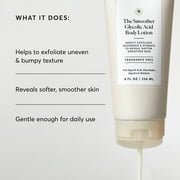 Naturium The Smoother Glycolic Acid Body Lotion, Resurfacing & Exfoliating Treatment, with 10% Glycolic Acid, 8 fl oz
