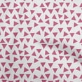 thumbnail image 1 of oneOoneCottonCambricPinkFabricGeometricTriangleCraftProjectsDecorFabricPrintedByTheYard56InchWide, 1 of 4