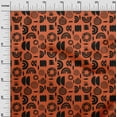 thumbnail image 3 of oneOone Cotton Poplin Orange Fabric Abstract Craft Projects Decor Fabric Printed By The Yard 56 Inch Wide, 3 of 4