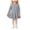 Grey, variant on Baby Girls Long Sleeve Fit and Flare Dress with Ruffle Hem for Family Photos and Daily Wear