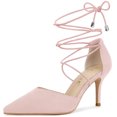 thumbnail image 1 of Zapatos de mujer Allegra K Tacones de aguja Salón Rosa 36, 1 of 7