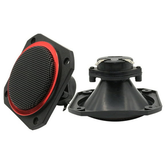 ROZYARD 1Pair 4Inch Square Piezoelectric Tweeter Speakers With Protective Grille Cover