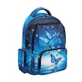 thumbnail image 2 of Yuyamidu Blue Butterfly Backpack for Girls 10-12 5th Grade 17 Inch Lightweight Multiple Compartments Bookbag with Padded Shoulder Straps Back to School, 2 of 8