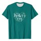 thumbnail image 4 of Blusas de Manga Corta para las Mujeres Imprimir Cuello Redondo, Camiseta Casual para Primavera Verano Diario, 4 of 4