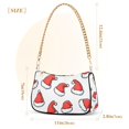 thumbnail image 3 of FORMRS Womens Shoulder Bag with Chain Strap Clutch Purse Cute Tote Handbag, Santa Hats Pattern, 3 of 7