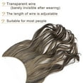 thumbnail image 5 of MY-LADY Synthetic 20inch Wire Hair Extensions Curly Wavy Long Invisible Transparent Wire Adjustable Size Heat Resistance Fiber No Clip Hairpieces for Women 20inch, 5 of 8
