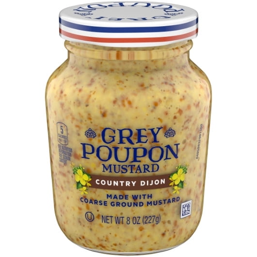 Grey Poupon Country Mustard Bottle, 8 Ounce, 12 Per Case