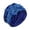 Blue, variant on Women Luxury Satin Pre-Tied Turban Hat 3D Floral Lace Rhinestone Decor Elegant Head Wrap Breathable Sleep Cap Chemo Beanie Black One Size