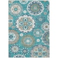 thumbnail image 2 of Addison Rugs Chantille Indoor/Outdoor Transitional Kaleidoscope Teal Washable Rectangle Rug, 10' x 14', 2 of 6