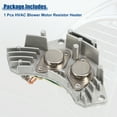 thumbnail image 6 of Fan Blower Motor Resistor Heater Replacement Fit for PEUGEOT 406 Coupe White Silver Tone, 6 of 6