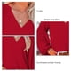thumbnail image 4 of Mujer V Masajeadores de cuello Blusas linterna manga Flowy Loose Top Camisas para trabajo oficina citas, 4 of 5