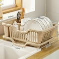 thumbnail image 1 of HOZADOIE Sink Storage Rack Kitchen Essentials Kitchen Small Bowl Cabinet Bowl Box Water Filter Bowl Chopstick Basket Bowl Rack Rack Sink Storage Rack, 1 of 3