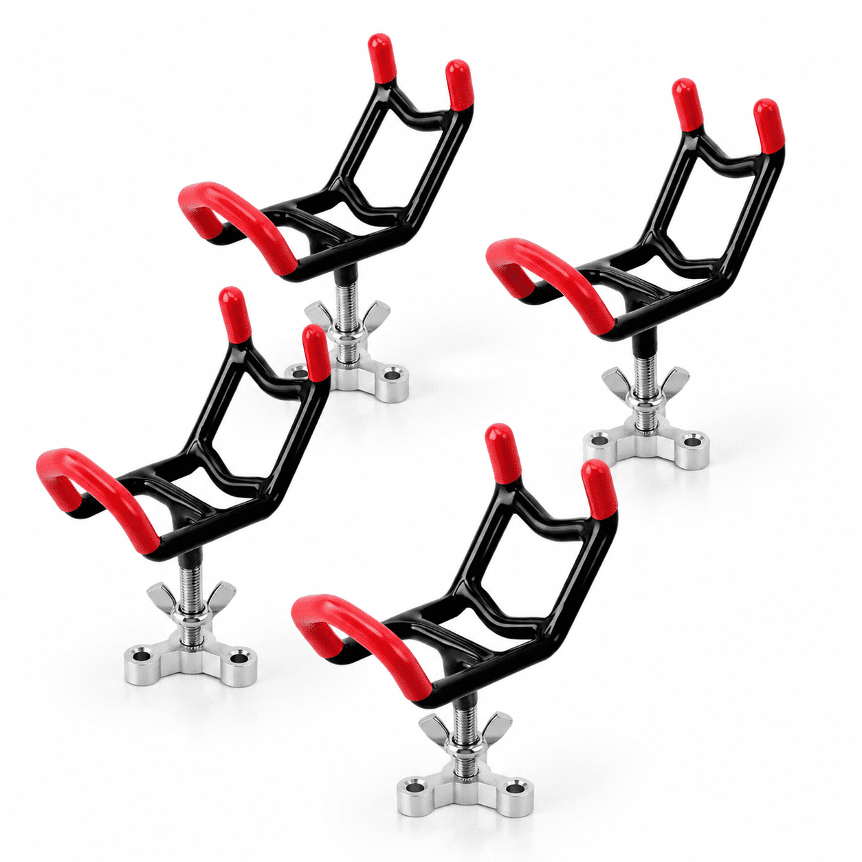 8 Dual-Angle Boat Fishing Rod Holders 4 Pack 5° & 25° V-Shape Cradle Mount