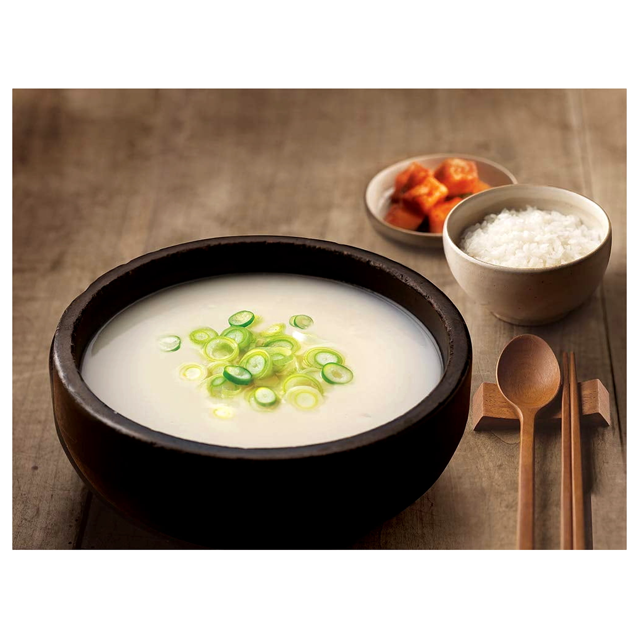 bibigo Korean Beef Bone Broth Soup, Ready-to-Eat, 17.6 Ounce (6-Pack)