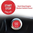 thumbnail image 3 of Cubierta del interruptor del botón del motor Start Stop para X5 E70 X6 3 Series (rojo brillante), 3 of 6