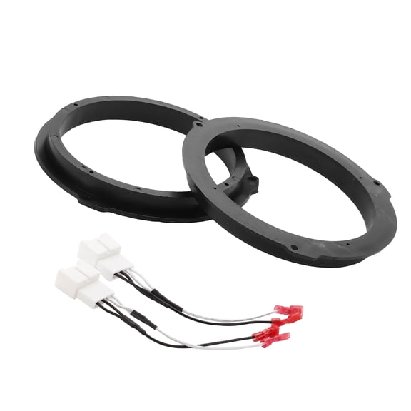 Unique Bargains Speaker Spacer Ring Tweeter Speaker Spacer Adator for Ford for Mustang 2015-2018 for 6.5'' ABS 2 Set