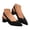 Black, variant on Dakaela Kitten Heels for Women Rhinestone Closed Pointed Toe Chunky Heeled Sandals Sparkly Slip on Wedding Bride Dress Pumps Shoes Black 6.5