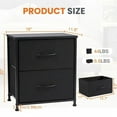 thumbnail image 4 of 10+2 Drawer Storage Cabinet, Heavy-Duty Organizer with Hardwood Top & Metal Frame, Vertical Space-Saving, Standalone or Combined, for Bedroom Office Workspace, 4 of 15