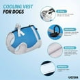 thumbnail image 4 of UOSIA Small Dog Cooling Adjustable Reflective No-Pull Vest Harness with D-Ring & Zipper,Blue,M(Chest:17.94"-21.06"), 4 of 7