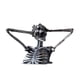 thumbnail image 2 of Yuarrent Escultura de busto de calavera loca - Innovador Agrega toque espeluznante Escultura de medio cuerpo Rompe las reglas Esqueleto Kits de decoración para fiestas, 2 of 6