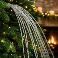 thumbnail image 6 of Tinsel Christmas Tree Icicles, 35.43in Shiny Foil Tinsel Strands, Large Tassel Wheat Ear Christmas Picks, Decorative Stems for Xmas Tree, Bouquet and Party Arrangement, 6 of 7