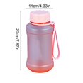thumbnail image 3 of Botella de agua deportiva de 1000 ml | Hervidor de agua para bebidas al aire libre de plástico esmerilado | Mango de correa a prueba de fugas | Apto para lavavajillas | Gran capacidad |, 3 of 6