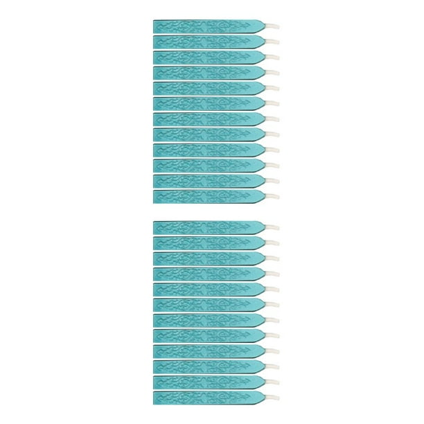 Yuarrent 12 piezas de patrón de flecha de cera de sellado Kit de sello de cera DIY ampliamente utilizado para manualidades de boda con brillo Type9 NO9