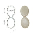 thumbnail image 2 of Unique Bargains 1 Pc Women Portable Oval Makeup Mirror for Travel Vacation Gold Tone, 2 of 5