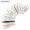 thumbnail image 2 of Pinzas para extensión de pestañas NAGARAKU, herramientas de maquillaje, pinzas no magnéticas de acero inoxidable, pinzas para pestañas postizas, pinzas precisas 3D Dengxun unisex, 2 of 2