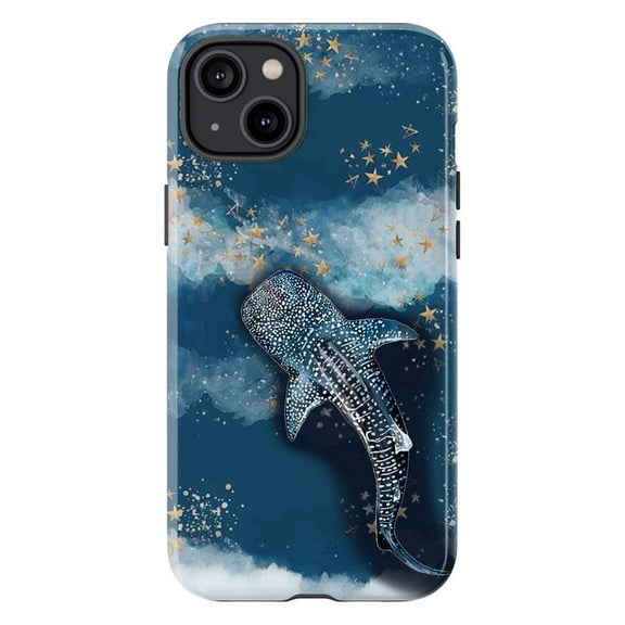 Whale Shark Galaxy Phone Case – Celestial Ocean Star Design for iPhone 16 15 14 13 12 11 Pro Max
