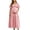 Pink, variant on Edvintorg Women Pregnancy Dress Scoop Neck Short Sleeve Ruffle Flowy Casual Pregnant Dresses Summer Maternity Clothes for Women Pink XL