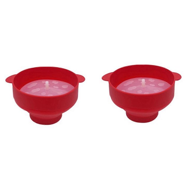 High Quality Microwave Popcorn Bowl Bucket Silicone DIY Popcorn Maker with Lid Chips Fruit Dish Kitchen Easy Tools D