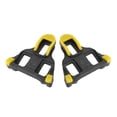 thumbnail image 4 of Estrela 1 par de tacos de pedal con sistema de bloqueo automático para bicicleta, accesorio para bicicleta de montaña y carretera (amarillo), 4 of 8