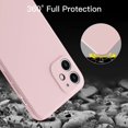 thumbnail image 5 of Compatible with iPhone 11 Case 6.1 inch | Ultra Slim Liquid Silicone Case | Upgraded Camera and Screen Protection | Full Covered Shockproof Cover (Sand Pink), 5 of 15