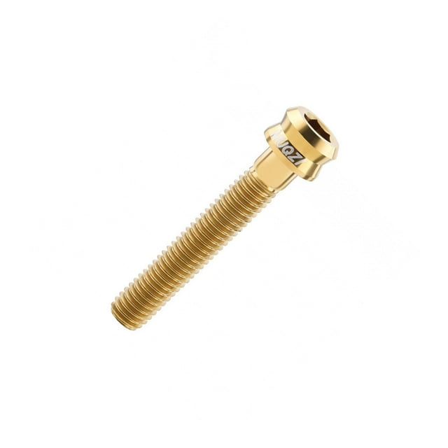 heritaly Bike Stem Bolt Screw M6 Headset Cap Bolt for Repairing Riding Mountain Bikes Gold M6x35mm Gold M6x35mm
