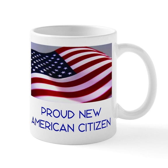 CafePress - New American Citizen Mug - 11 oz Ceramic Mug - Novelty Coffee Tea Cup