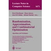 Randomization, Approximation, and Combinatorial Optimization. Algorithms and Techniques: Third International Workshop on Randomization and Approximati [Paperback - Used]