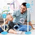 thumbnail image 3 of Rechargeable Bubble Blower Machine, Kids Bubble Toy with Lights, Adjustable Height Street Lamp Blower for Backyard Summer Parties Purple, 3 of 9
