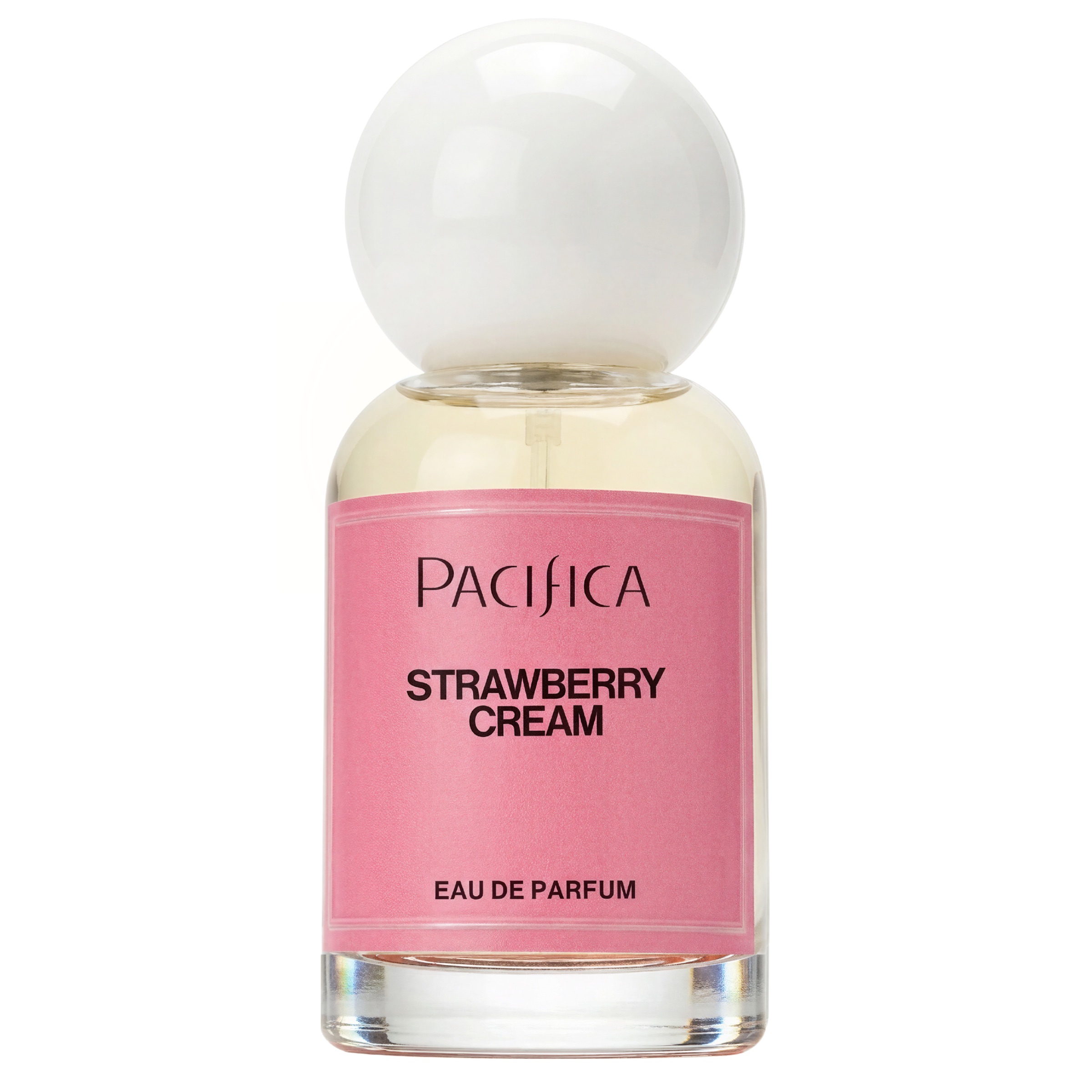 Pacifica Eau De Parfum Strawberry Cream, Perfume for Unisex, Atomizing Spray, 1 fl oz,