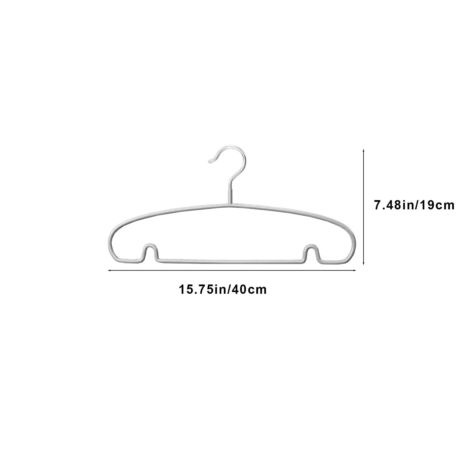 Specollect Clearance 20Pcs Stainless Steel Hangers - Clothes Hanger No Shoulder Bumps & 360°Swivel Hook, Thin, Space Saving for Closet, Non Slip, Fit for Suits Pants Heavy Duty Adult Coat